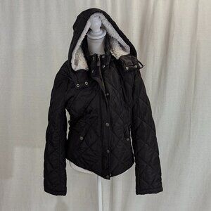 Love Tree Size Large Black Puffer Jacket